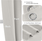 MIULEE Blackout Curtains for Bedroom 2 Panels 40x54 Inch Long Natural White | - Image 4