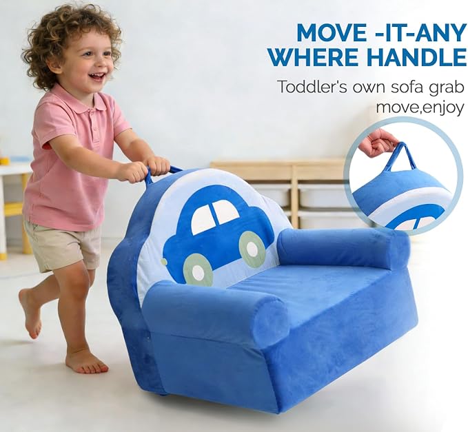 Snuggly Toddler Chair, Soft Kids Sofa - Image 7