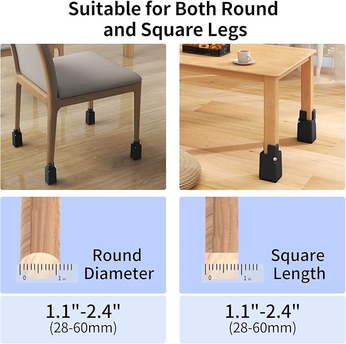 Adjustable Furniture Risers 4 Inch - Image 4