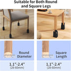 Adjustable Furniture Risers 4 Inch - Image 4