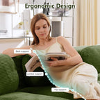 Boneless Sectional Couch, No Assembly Required, 81.8” L Shaped Modular Cloud - Image 4