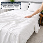 Cottington Lane Sleeper Sofa Sheets Queen Size, 4 Piece Premium Quality 100% - Image 3