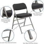 Flash Furniture 2 Pack HERCULES Series Premium Curved Triple Braced & Double - Image 5
