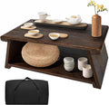 Japanese Low Floor Table Folding Coffee Tables by Unknown