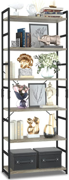NUMENN 6 Tier Bookshelf, Tall Bookcase Shelf Storage Organizer, Modern Book by NUMENN