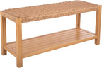 Alaterre Furniture Newport 40 Inch Solid Wood Entryway Bench - Image 10