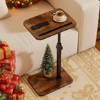 360° Swivel Sofa Side Table for Couch - Image 8