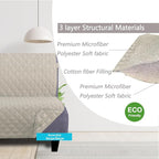 U-NICE HOME Futon Sofa Covers 68''Armless Couch Cover, Pet Friendly, Elastic - Image 3