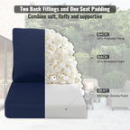 Favoyard Deep Seat Patio Cushions 22 × 22 inch Rainproof & Fadeness Furniture - Image 3