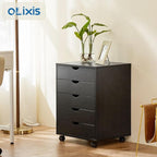 OLIXIS 5 Drawer Mobile File Cabinet Under Desk Storage Organization - Image 4