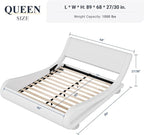 Allewie Queen Size Upholstered Platform Bed Frame - Image 2