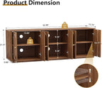 63'' Fluted Sideboard Buffet Cabinet - Image 2