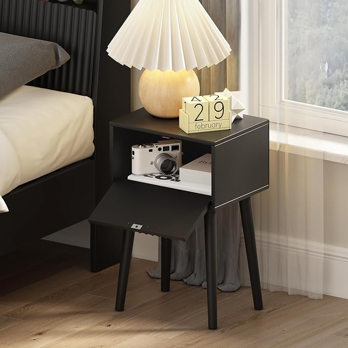 LAATOOREE Nightstands Set of 2, Small Side Table, Bedside Table - Image 4