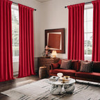 MIULEE Velvet Curtains 50W x 108L 2 Panels Red Blackout Curtains | Luxury - Image 5