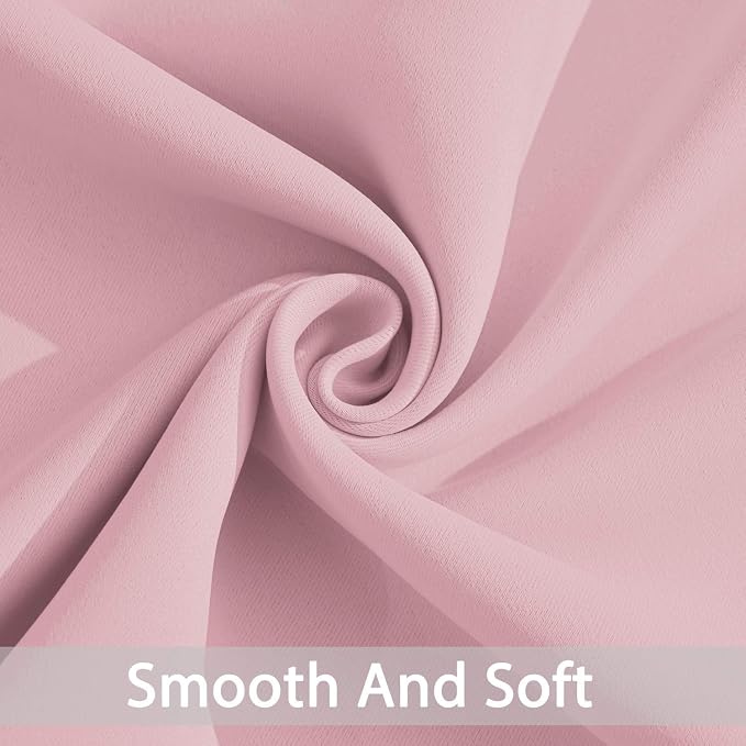 Yakamok Room Darkening Curtains 52x63 inch Long Pink-Living Room | 2 panels - Image 5