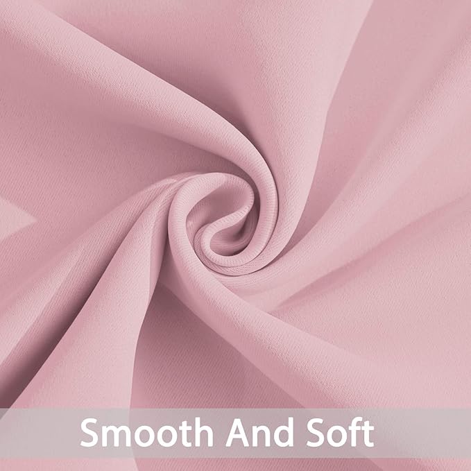 Yakamok Room Darkening Curtains 52x84 inch Long Pink-Living Room | 2 panels - Image 5