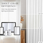 Pinch Pleated Linen White Blackout Curtains 63 Inches Long - Image 8