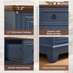Joaxswe Farmhouse 5 Drawer Dresser - Image 7