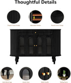 XUZENEST 47'' Fluted Sideboard Buffer Cabinet - Image 7