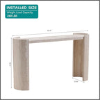 53.15" Faux Marble Pattern Entryway Table - Image 2