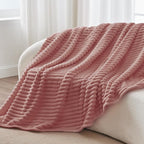 BEDELITE Ribbed Fleece Throw Blanket - Image 7