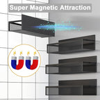 Aufworld Magnetic Spice Rack for Refrigerator, 5 Pack Magnetic Shelf, Moveable - Image 4