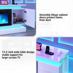 chartustriable 81IN LED TV Stands w/50 inch Fireplace Power Outlet - Image 7