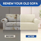Stretch Oversized Couch Covers for Sofa Slipcover, Soft Jacquard Non-Slip - Image 7