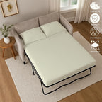Sleeper Sofa Bed Sheet, 100% Cotton 400 Thread Count, 4 Piece Set, Deep Pocket - Image 6