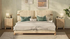 Fluted Nightstand Set of 2, Modern End Table - Image 6