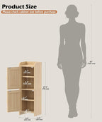 Akxomel Rattan Small Bathroom Cabinet - Image 2
