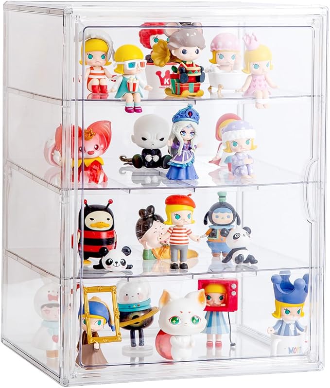 BOHOIDEE 4 Tiers Clear Acrylic Display Case by BOHOIDEE-CreativeDisplay