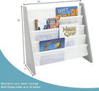Humble Crew Kids Bookshelf, 4-Tier Front-Facing Book Display Organizer - Image 3