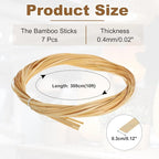 MECCANIXITY 7 Rolls Bamboo Strips - Image 2