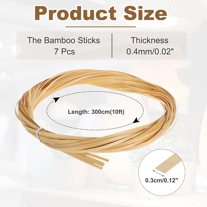 MECCANIXITY 7 Rolls Bamboo Strips - Image 2