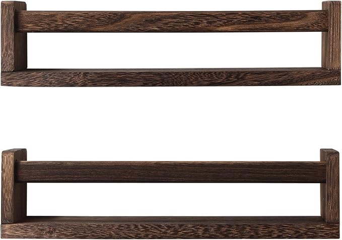 JORIKCHUO Nursery Book Shelves, Kitchen Spice Rack, or Rustic Wall Mounted by JORIKCHUO