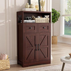 Dark Brown Storage Cabinet by FiveWillowise