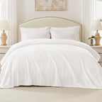 Exclusivo Mezcla Soft Waffle Fleece Bed Blanket King Size, Cozy Flannel - Image 3