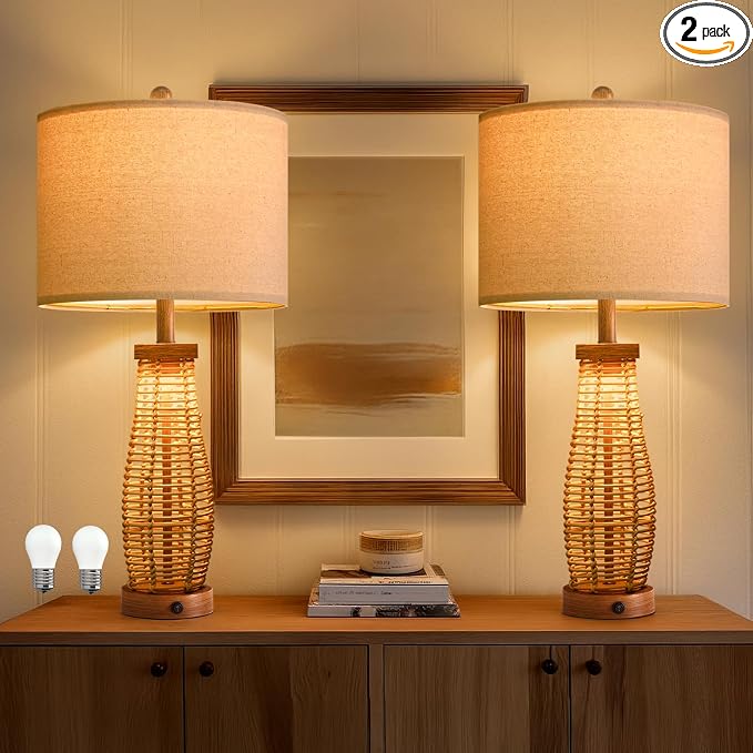 OYEARS 28" Table Lamps Set of 2 by OYEARS