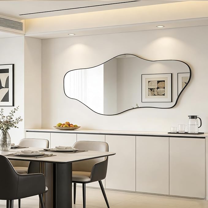 Large Irregular Mirror, Modern Organic Shape Mirror - Image 3