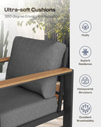 Aluminum Outdoor Patio Furniture Set - Image 6