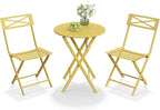 GarveeTech 3-Piece Folding Bistro Set, Heavy Duty Outdoor Patio Furniture - Image 2