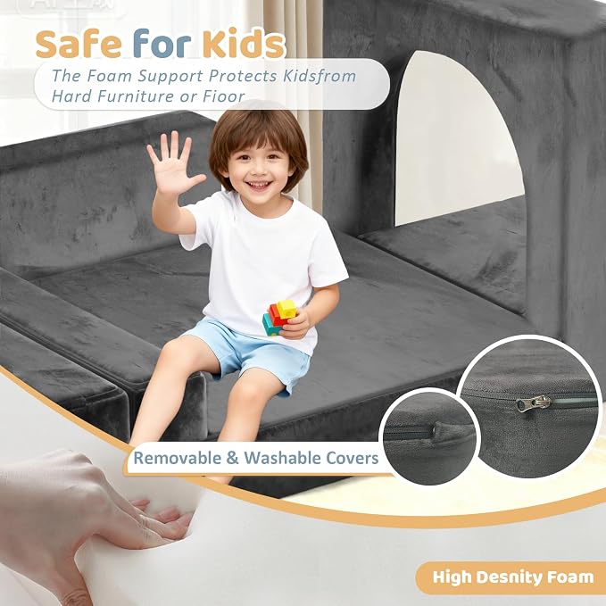 12pcs Modular Kids Play Couch - Image 4