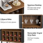 FiveWillowise Black Coffee Bar Cabinet - Image 4