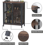 BON AUGURE Coffee Bar Cabinet for Liquor, Small Storage Cabinet for Home Kitchen - Image 3