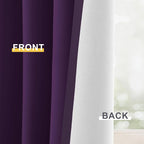 Yakamok Purple 100% Blackout Curtains 84 Inches Long - Image 6