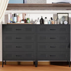 LCAOPC Black Metal 4 Drawer Dresser - Image 7