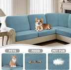Arfntevss Sectional Couch Covers L Shape Couch Cushion Covers Slipcovers Fitted - Image 6