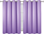 Lavender Blackout Curtains 52 x 54 Inch Length/Set of 2 Curtain Panels/Thermal - Image 2