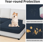 Easy-Going Stretch 4 Pieces Couch Cushion Covers - Image 3